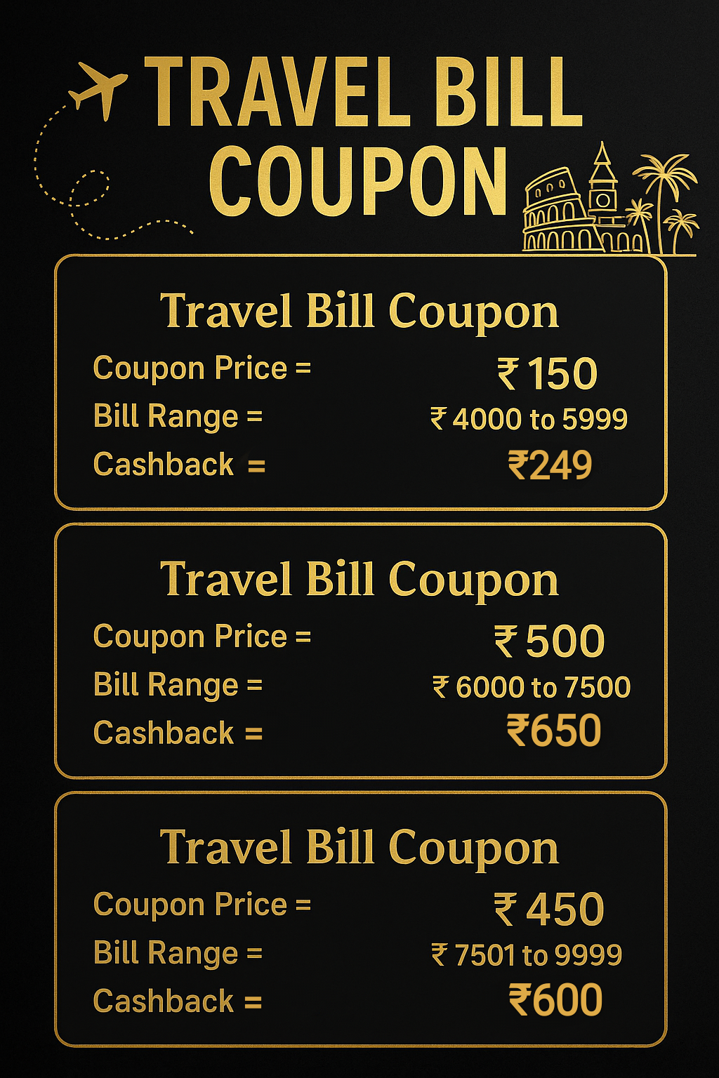 TravelNow Coupon, Coupon Price Ranges between from ₹150 To ₹500